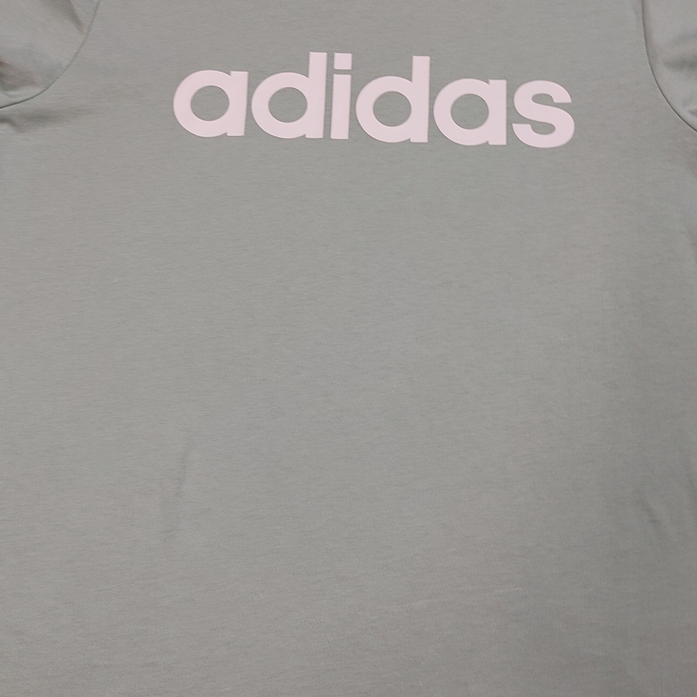 Adidas Teal Fitted T-Shirt with White Logo